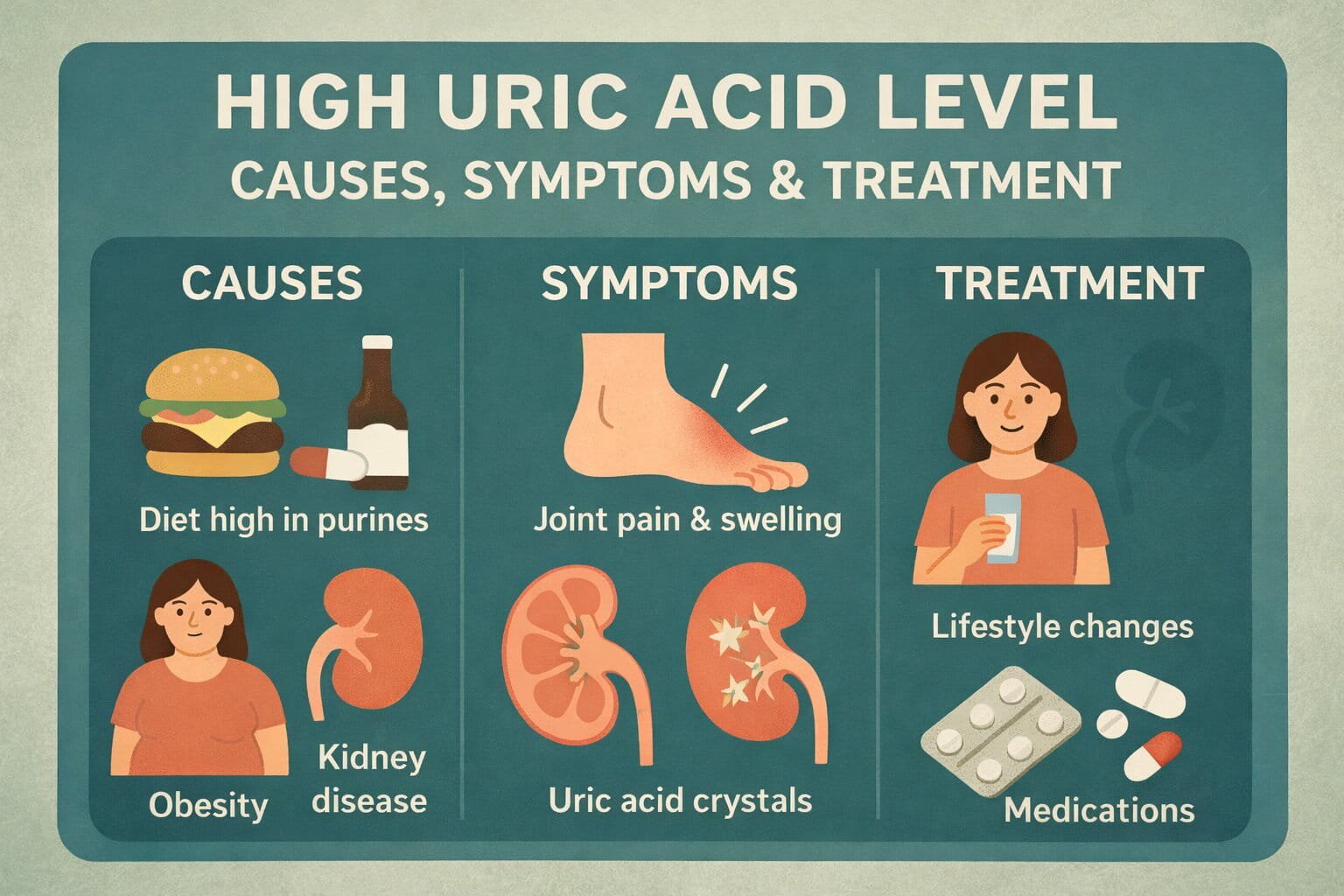 Uric Acid Levels Normal Range, High Uric Acid, and Gout Risk